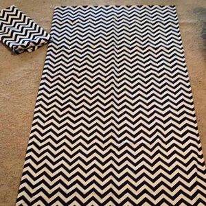 Chevron lined curtains